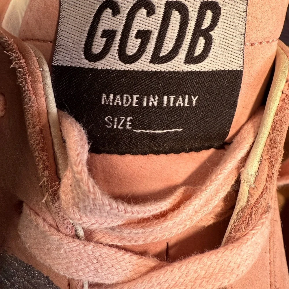 Golden Goose sz 7B Pink and Silver Sneakers NEW with Box - Picture 6 of 16